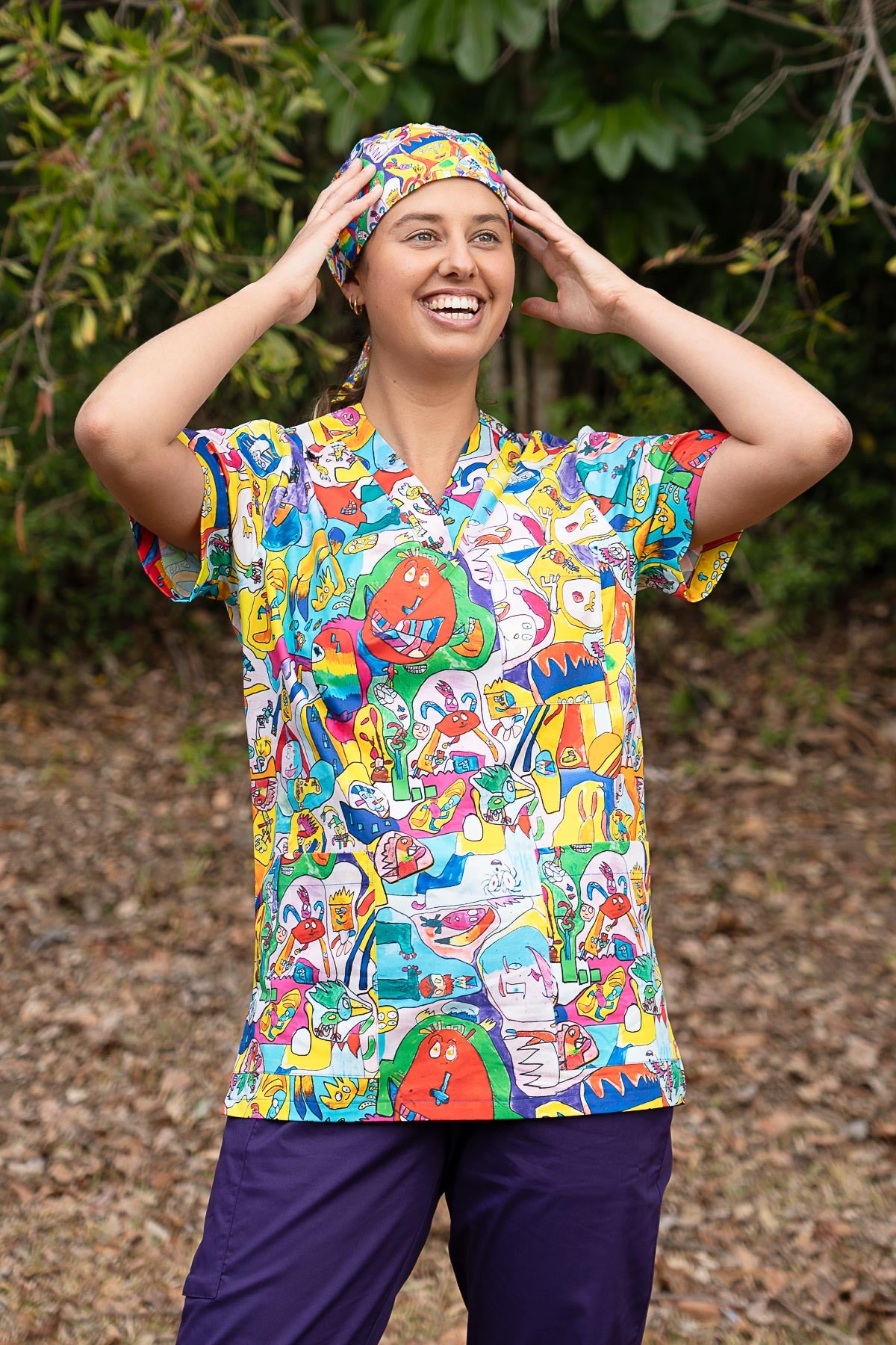 Monster Mash by Oliver - Women's Scrub Top